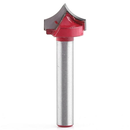 HERCHR End Mill, 6mm Shank 3D CNC Engraving End Mill V Groove Needle Tip Router Bit Woodworking Bit Carving Tool, 6mm