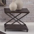 thumbnail image 1 of Steve Silver Alex Rustic Dark Grey-Brown End Table, 1 of 3