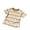 Coffee, variant on Kids Striped Short Sleeve T-Shirt Embroidered Letter Crew Neck Tee Classic Horizontal Stripe Summer Casual Basic Top for Boys Girls(Purple,1-2 Years)