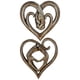 thumbnail image 4 of Cateissary Escultura de en forma de corazón, artesanía rústica, casa de campo, decoración para fiesta de boda, coleccionables para el hogar, Decoración Corazón Cateissary HA028366-02B, 4 of 6