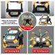 thumbnail image 4 of Luz de trabajo LED recargable portátil - Rotación de 360° Plegable Súper resistente Soporte de luz USB Herramienta de trabajo inalámbrica con batería para iluminación de camping al aire libre, 4 of 5