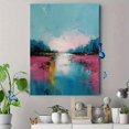 thumbnail image 4 of Qisvanset Abstract Landscape Canvas Wall Art Print 15.75x11.81 Inches, 4 of 8