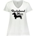thumbnail image 3 of Inktastic Dachshund Mom Women's Plus Size V-Neck T-Shirt, 3 of 5