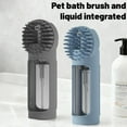 thumbnail image 2 of Hot Dog Pet Spray Massage Brush Button Steam Spray Folding Rotatable Bath Comb Floating Hair Brush Removal Hair with For soap puppy bathing puppy soap Shampoo-Dispenser-Bathing-Grooming-Show, 2 of 8