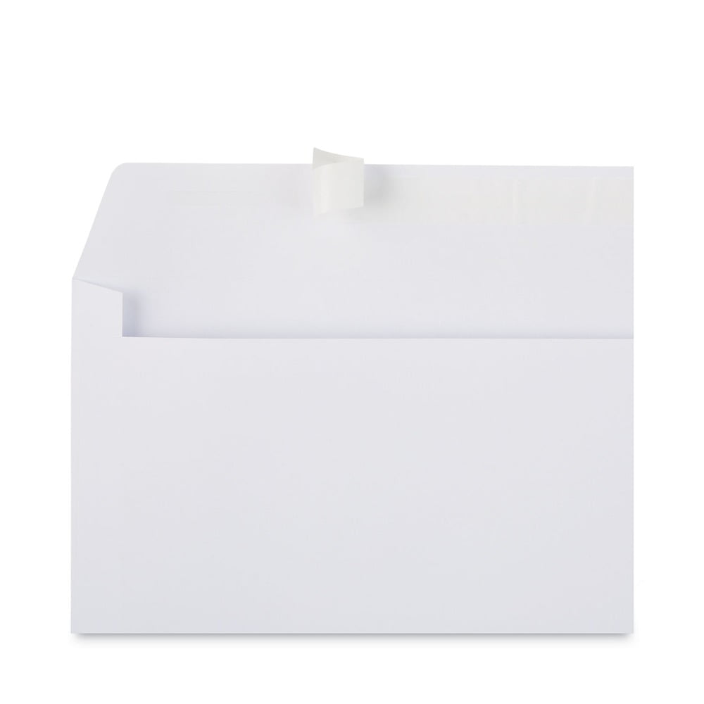 Universal UNV36003 Peel Seal 4.13 in. x 9.5 in. #10 Square Flap Business Envelopes - White (500/Box)