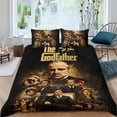 thumbnail image 2 of El Padrino Conjunto de sábanas temático, trío de piezas, cómodo y amigable con la piel, diseño único, regalo de decoración para el hogar para familiares, amigos y fans,135cm *200cm, 2 of 6