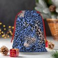thumbnail image 6 of Super Soft Fabric Gift Bag Contraction Free Bag Mouth Pull Rope Design Red Ribbon Mouth For The Festival Animal Print Style Aliceblue_4 Small, 6 of 8