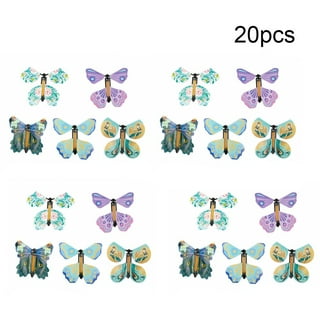 Magic Wind Up Flying Butterfly Surprise Box Children's Elastic Props Toy Toy Great Surprise Gift Gag Gifts for Kids 30pcs, Size: One Size
