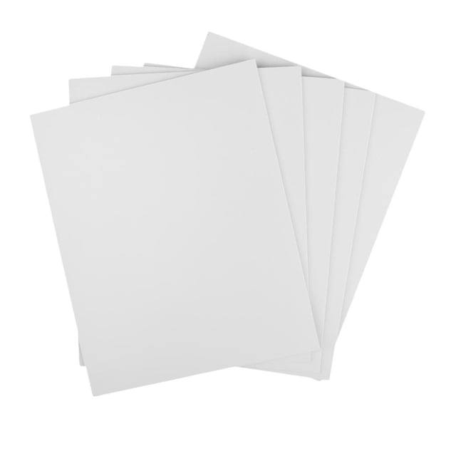 Billuyoard 5PC ABS Sheet Model Craft Plate 200x250x3mm DIY Sand Scene for Table Almacenamiento y organización del hogar Blanco 5 piezas