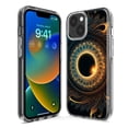 thumbnail image 2 of MUNDAZE Étui pour Apple iPhone 15 Pro Max Étui Rigide Mince Hybride TPU Souple Antichoc Protection Robuste - Motif Mandala Géométrie Éclipse Abstraite, 2 of 6