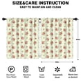 thumbnail image 2 of Pioneer Flower Floral Print Pattern Insulated Teens Curtains Set Of 2, Bedroom Essentials, Toddler Room Decor 52"x63", 2 of 5