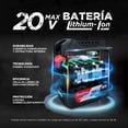 thumbnail image 3 of Batería Para Herramientas DongCheng 20V 6.0Ah LiIon FFBL2060, 3 of 5
