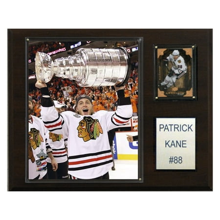 - C&I Collectables NHL 12x15 Patrick Kane with Stanley Cup Chicago Blackhawks Player Plaque