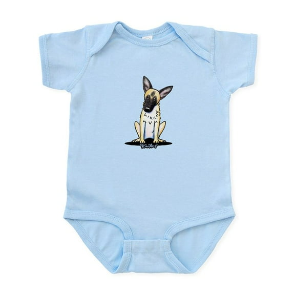CafePress - Curious German Shepherd Infant Bodysuit - Baby Light Bodysuit, Size Newborn - 24 Months