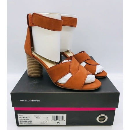 

Vince Camuto Women s Jachita Leather Sandals - Candied Yam US 5.5M / EUR 36