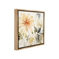 thumbnail image 4 of Stupell Industries Botanical Serenity Pattern Botanical & Floral Painting Brown Floater Framed Canvas Art Print Wall Art, 18 x 18, 4 of 10