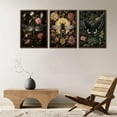 thumbnail image 3 of Vintage Insect Wall Art Paintings Dark Floral Wall Decor Pictures Dark Academy Dragonfly Butterfly Bee Poster Prints Gothic Moody Artwork for Living Room Gallery Decoration Unframed, 3 of 6
