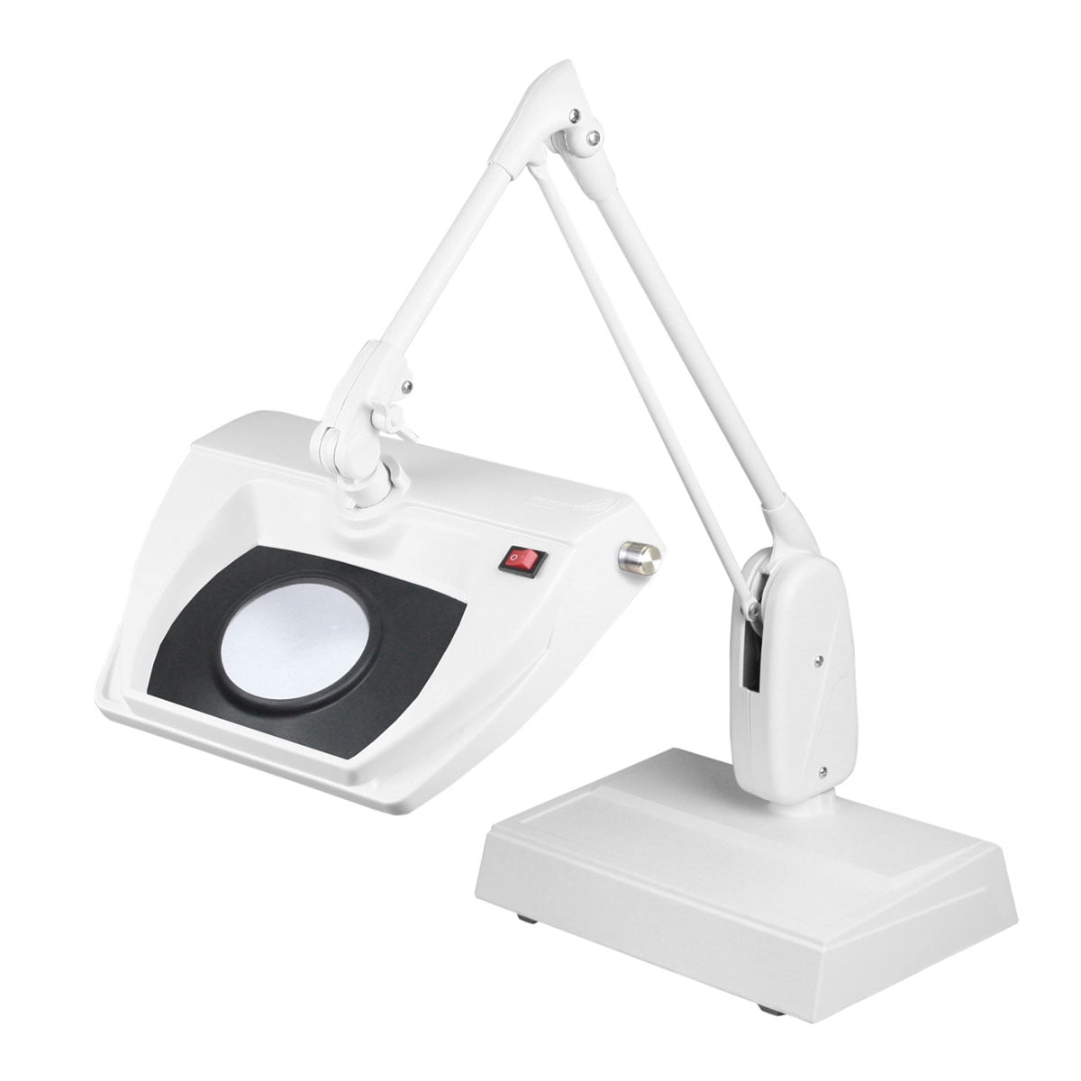 Dazor Stretchview 33Inch Desk Base LED Magnifier 16D 5x White