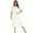 White, variant on Newway Women Nightgown Vintage Victorian Princess Sleepwear Night Dress Short Sleeve Square Neck Lace Loungewear Ruffle Midi Dress
