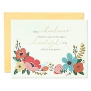 American Greetings Thank You Stationery with Envelopes, Multi-color Floral Kindness (10-Count)