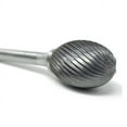 thumbnail image 2 of HELONGCO Single Cut Oval Shape 3/4" x 1" Carbide Burr Bit, SE7S, 1 Piece, 2 of 6
