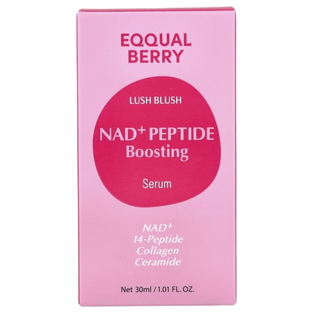 EQQUALBERRY Lush Blush, NAD   Peptide Boosting Serum, 1.01 fl oz (30 ml)