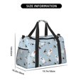 thumbnail image 3 of Picia Skiing penguin Bear Print Travel Duffle Bag,Weekender Bags for Women with Shoe Compartment, Gym Duffel Bag with Wet Pocket, Hospital Bags for Labor and Delivery, 3 of 7