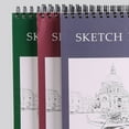 thumbnail image 5 of Homerr Acid-free Paper Sketchbook Spiral Bound Sketchbook A4 Hardcover Sketch Book Spiral Bound, 100 Sheets, Acid-Free for Art Students, 5 of 11