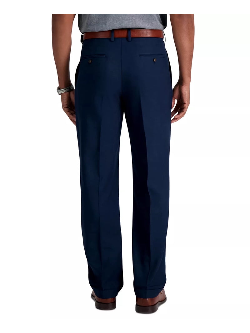 haggar dress pants J.M. Haggar Premium Stretch Glen Plaid Dress Pant