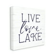 thumbnail image 3 of Stupell Live Love Lake Rustic Nautical Landscape Painting Gallery Wrapped Canvas Print Wall Art, 3 of 7