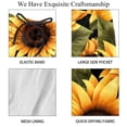 thumbnail image 4 of luoweisi Men's Beach Shorts Quick Dry Swim Trunks with Mesh Lining Sunflower M, 4 of 5