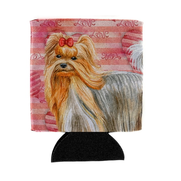 Carolines Treasures BB9772CC Yorkshire Terrier Love Can or Bottle Hugger Can Hugger multicolor