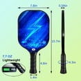 thumbnail image 5 of Pickleball Paddles Set Of 2 + 4 Balls + Bag, Fiberglass Lightweight Rackets, Outdoor Game For Women & Men (Blue), 5 of 5