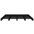 Pallet bed black 150x200 cm solid wood