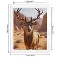 thumbnail image 2 of Paint By Numbers Kit for Adults Beginner - Desert Deer With Majestic Antlers DIY Canvas Painting Kits for Adults, Frameless Paint By Number for Adults for Home Wall Decor 16x20 Inch, 2 of 7