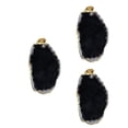 thumbnail image 5 of Gymnture winter 3 Irregular Agate Stone Slice Pendant DIY Necklace Sweater Zipper, 5 of 10