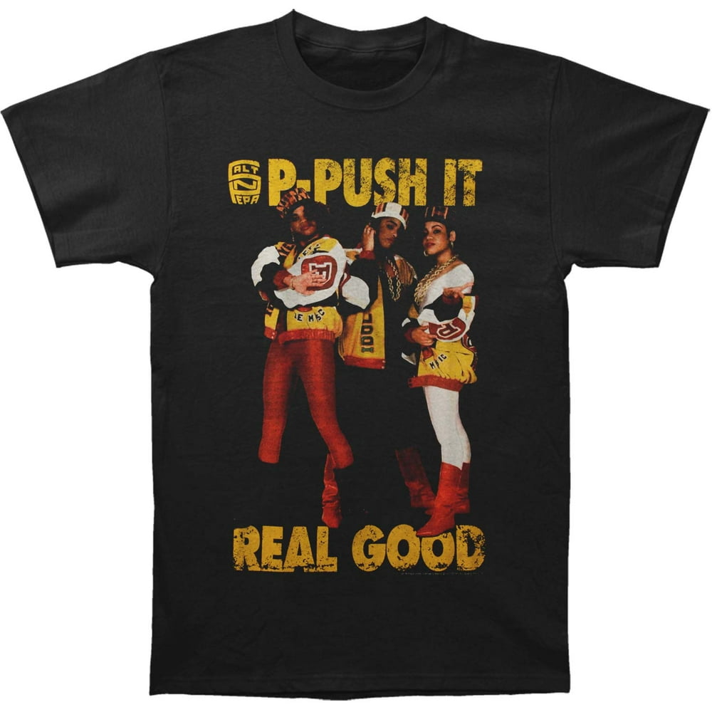 SaltNPepa SaltNPepa Men's PPush It Tshirt Black