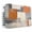 Orange Grey, variant on Burnt Orange Grey Indoor Air Conditioner Cover, Oil Painting Modern Abstract Art Window AC Unit Cover Double Insulation with Drawstring, Waterproof Air Conditioner Covers for Inside 17Lx13Hx3.5D