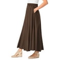 thumbnail image 3 of Woman Within Plus Size Wide Elastic Waist Skirt, 3 of 3