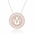 thumbnail image 1 of Collier Pendentif Alphabet A-Z Breloques Femme Chaîne Lettre Initiale, 1 of 9