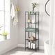 thumbnail image 2 of Estanteía de Almacenamiento de 5 Niveles, Estantería de Baño, Soporte de Planta Extensible con Estante Ajustable, para Baño, Salón, Balcón, Cocina, Negro Clásico, 2 of 9