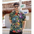 thumbnail image 3 of BounceUp Mens Hawaiian Shirt 3D Print Casual Short Sleeve Button Down Graphic Aloha Dress Shirts, 3 of 6