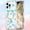 E, variant on For iPhone 16 Pro Phone Case,Compatible With Mag-Safe,Elegant Colorful Floral Print Pattern,Transparent Back,PC TPU Hybrid Shockproof Anti-fall Non-Slip Drop Protection,Phone Case,E