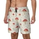 thumbnail image 1 of Balery Mushroom Bañador para hombre, shorts de playa de secado rápido con entrepierna y forro de compresión-Small, 1 of 6