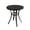 Black - 27.6'', variant on LAZY BUDDY 27.6'' Round Outdoor Table with 1.57'' Umbrella Hole, Patio Dining Table with Adjustable Foot Pads, Outside Bistro Table for Backyard, Lawn, Deck, Poolside