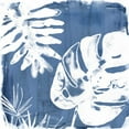 thumbnail image 2 of Vess, June Erica 15x15 White Modern Wood Framed Museum Art Print Titled - Tropical Indigo Impressions IV, 2 of 4