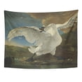 thumbnail image 1 of REFRED The Threatened Swan by Jan Asselijn C 1650 Dutch Painting Oil On Canvas Fiercely Wall Art Hanging Tapestry Home Decor for Living Room Bedroom Dorm 51x60 inch, 1 of 2