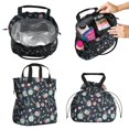 thumbnail image 2 of Pioneer Flower Floral Print Pattern Drawstring Lunch Bag Women - Drawstring Lunch Bag Insulated for Work Office - Stain-Resistant Large Lunchbags for Women with Multi-Pockets, 2 of 6
