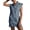 BlueGrey, variant on PUWEI Women's Sleeveless Dress V Neck Sweatshirt Tunic Tops Half-Zip Pullover Mini Dress with Pockets