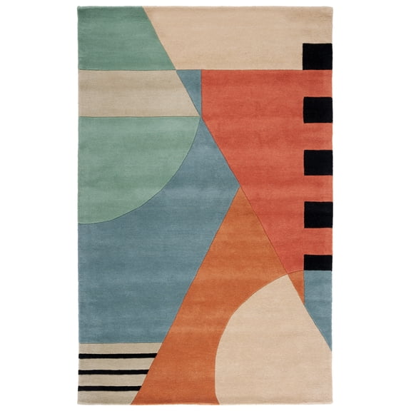 SAFAVIEH Rodeo Drive Kenneth Abstract Area Rug, Gold, 5' x 8'